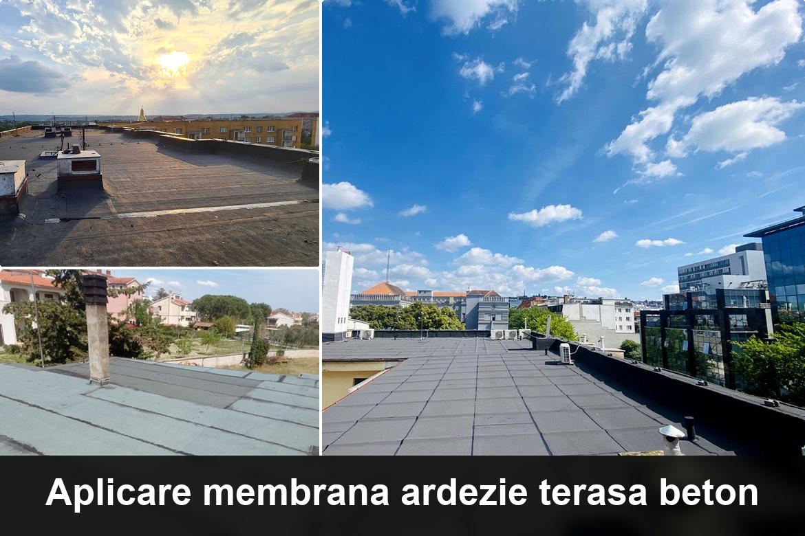 hidroizolatie terasa cu membrana bituminoasa