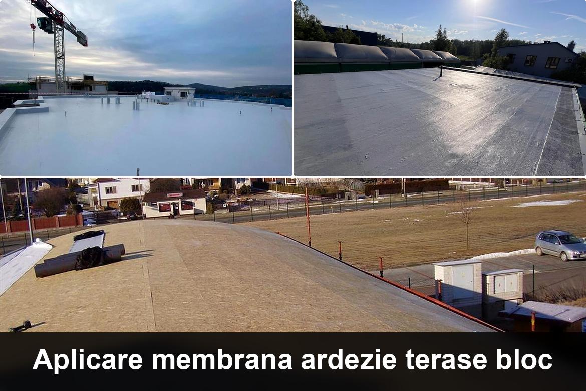 hidroizolatie terasa cu membrana bituminoasa