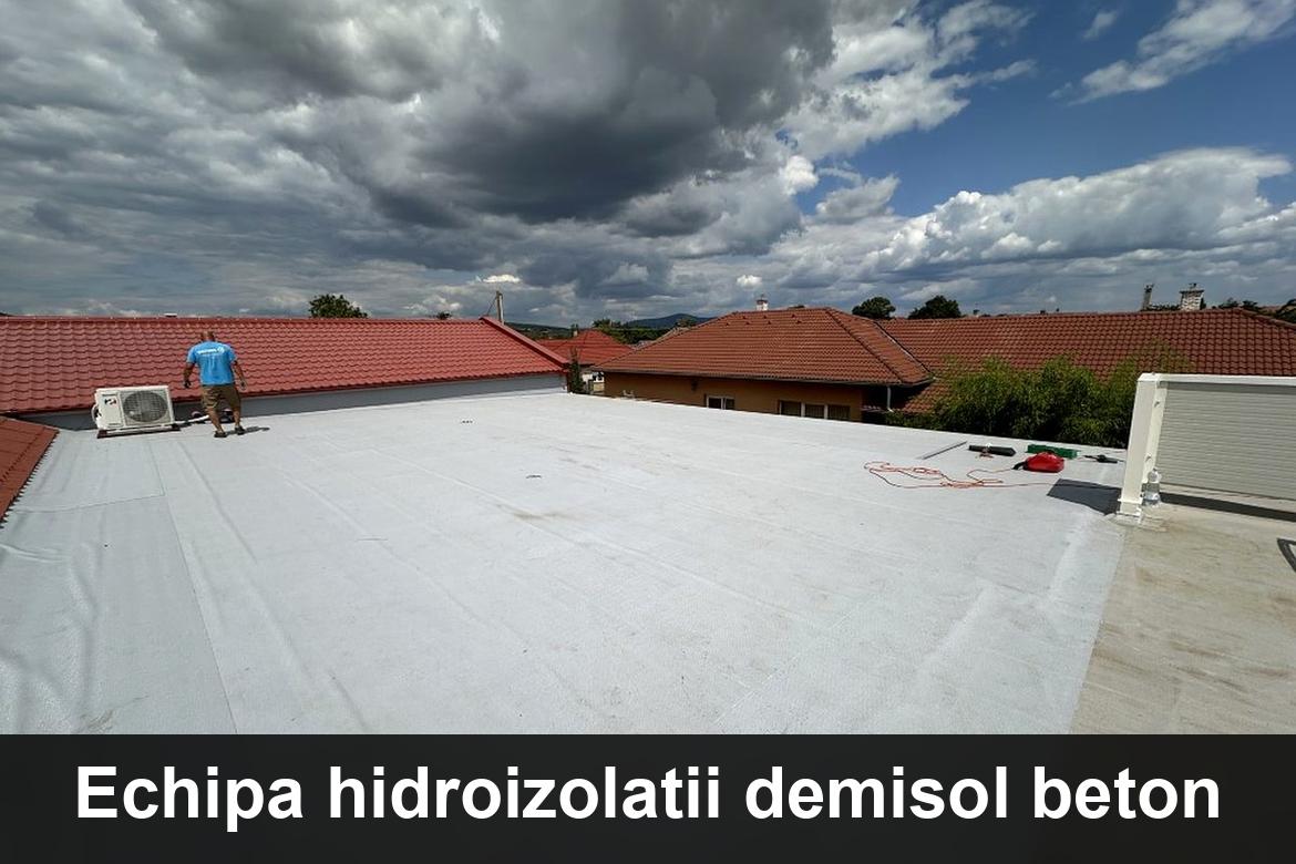 lucrare hidroizolatie terasa finalizata