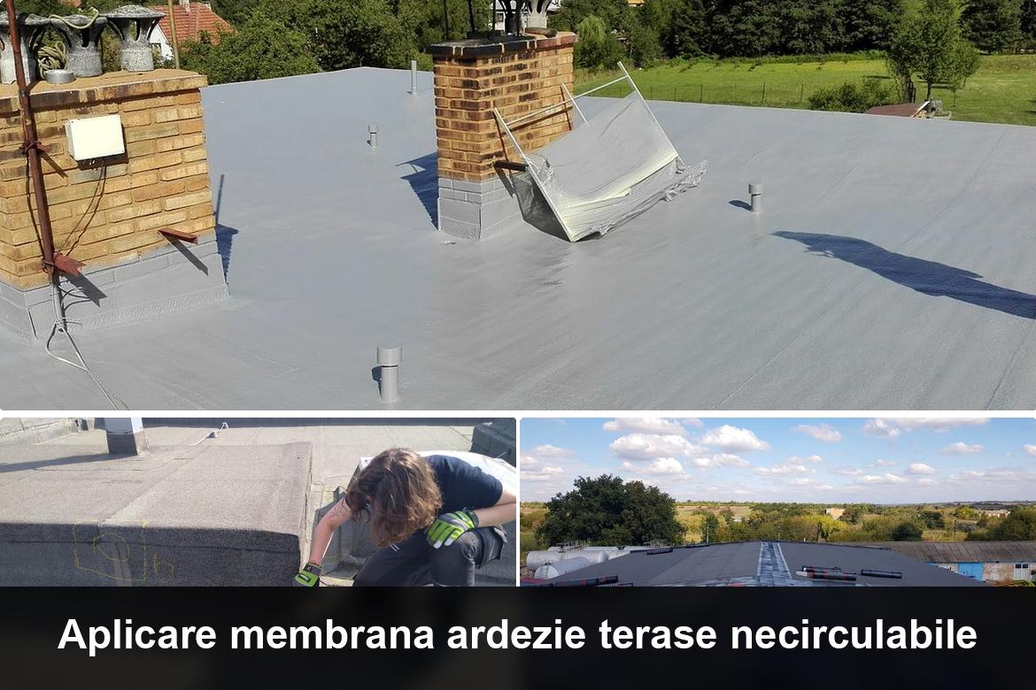 hidroizolatie terasa cu membrana bituminoasa