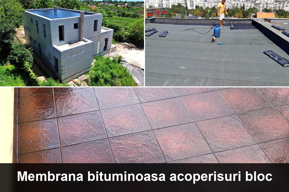 hidroizolatie terasa cu membrana bituminoasa
