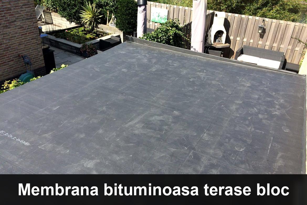hidroizolatie terasa cu membrana bituminoasa