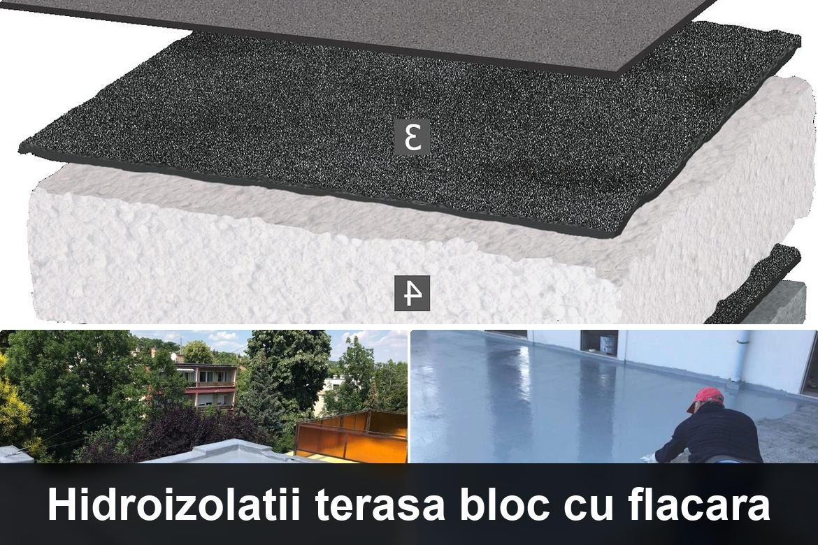 hidroizolatie terasa cu membrana bituminoasa
