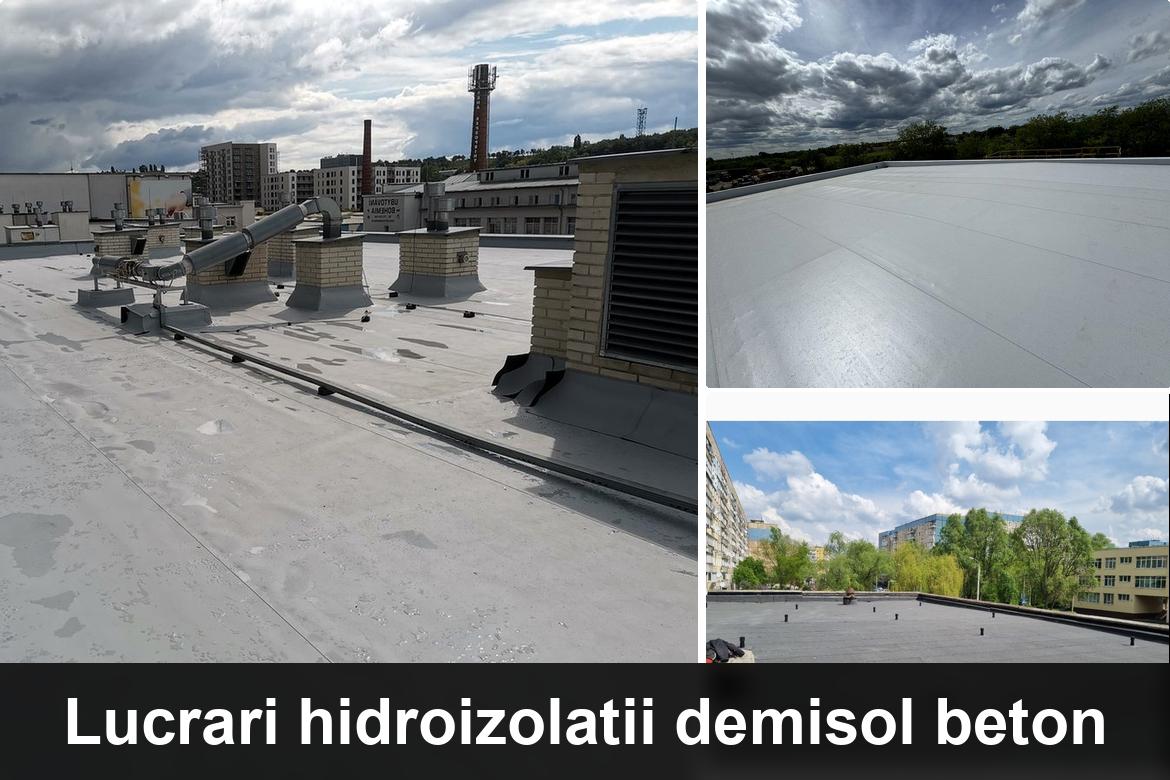 lucrare hidroizolatie terasa finalizata