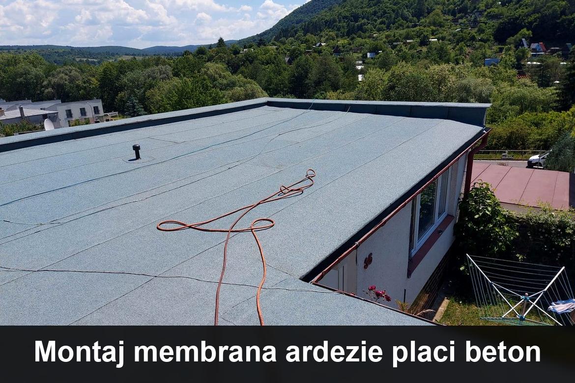 hidroizolatie terasa cu membrana bituminoasa