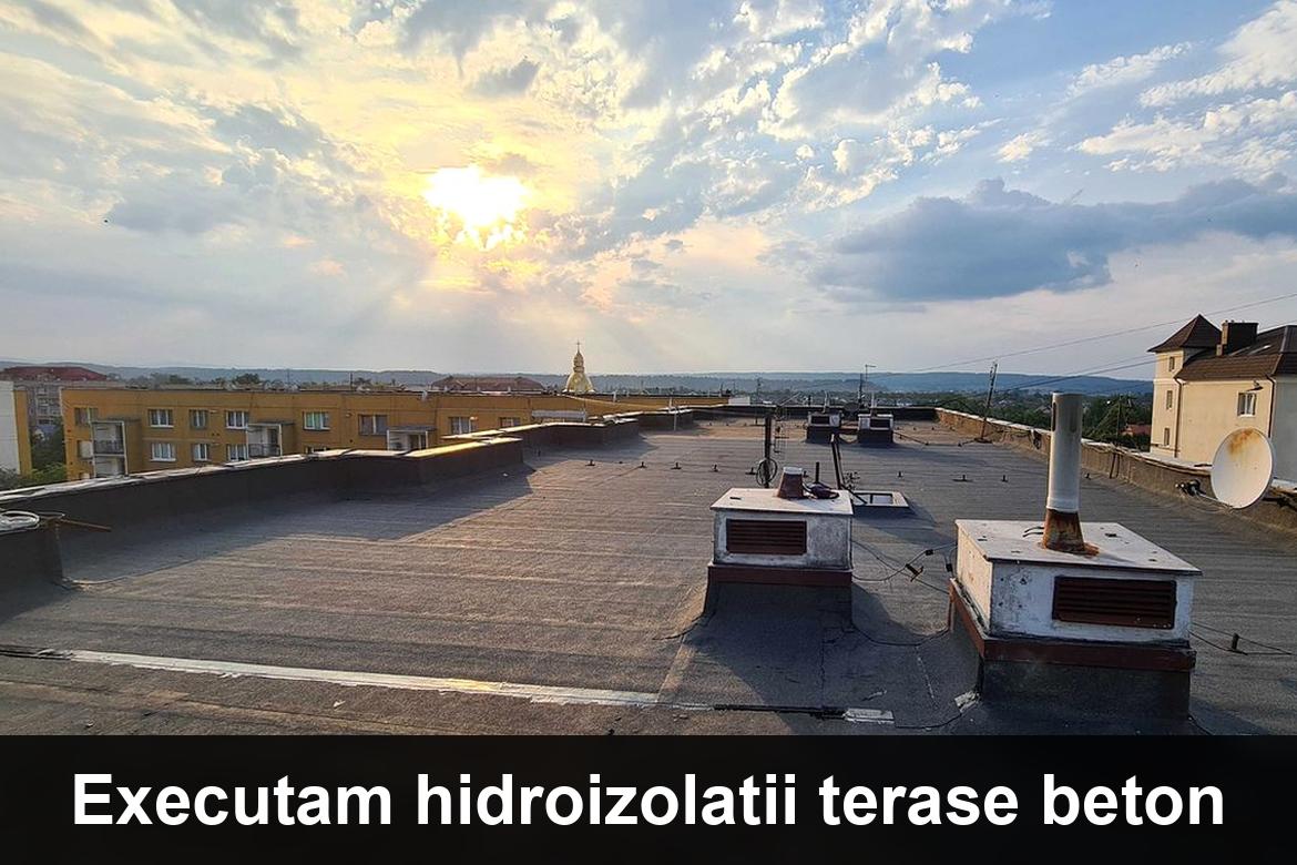 lucrare hidroizolatie terasa finalizata