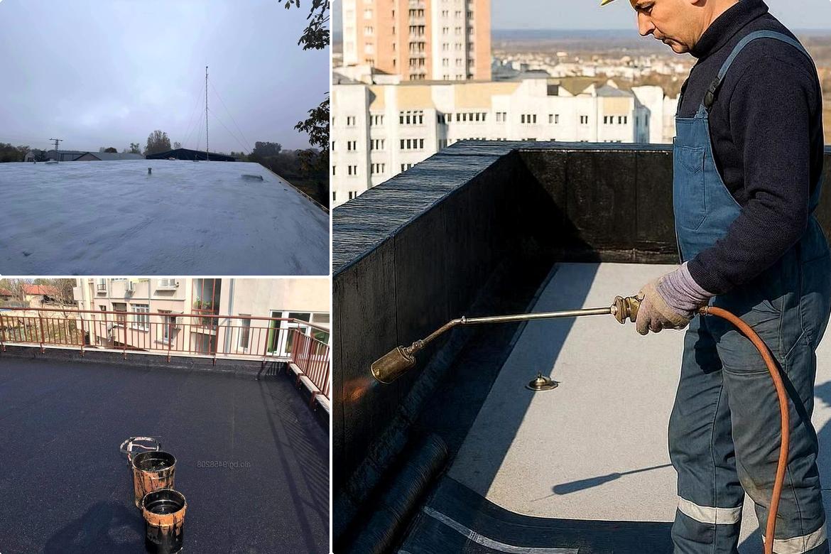hidroizolatie terasa cu membrana bituminoasa