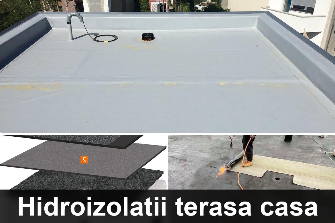 hidroizolatie terasa cu membrana bituminoasa