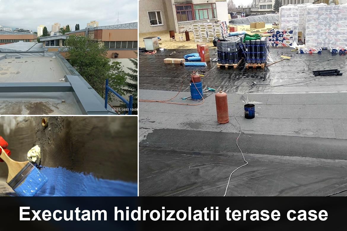 hidroizolatie terasa cu membrana bituminoasa