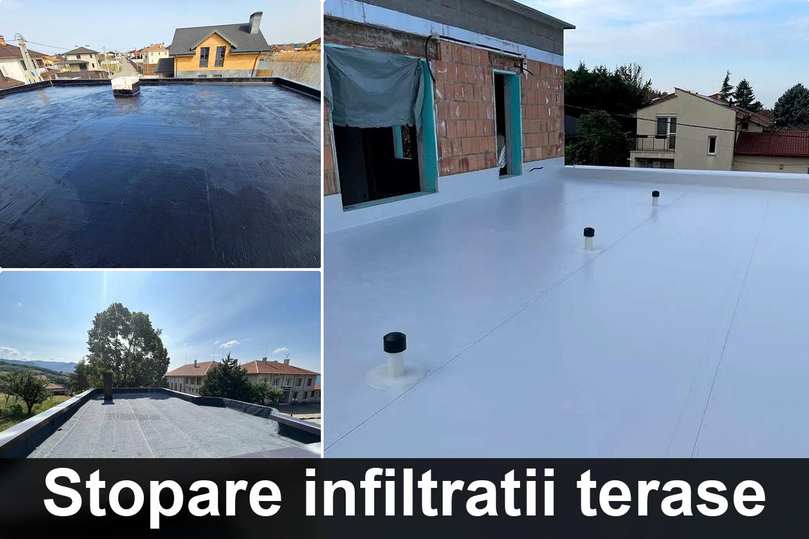 lucrare hidroizolatie terasa finalizata