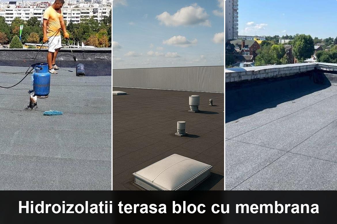hidroizolatie terasa cu membrana bituminoasa