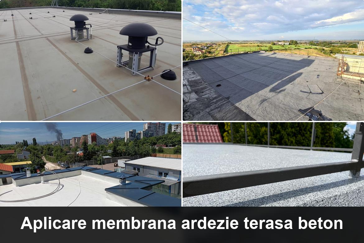 lucrare hidroizolatie terasa finalizata