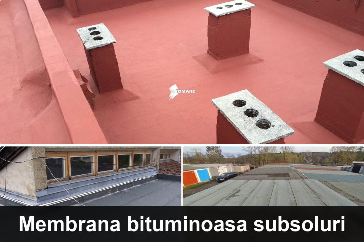 detaliu hidroizolatie terasa cu membrana bituminoasa