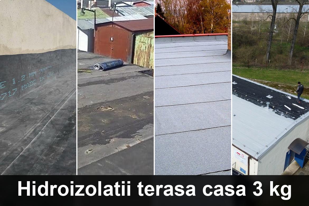 detaliu hidroizolatie terasa cu membrana bituminoasa