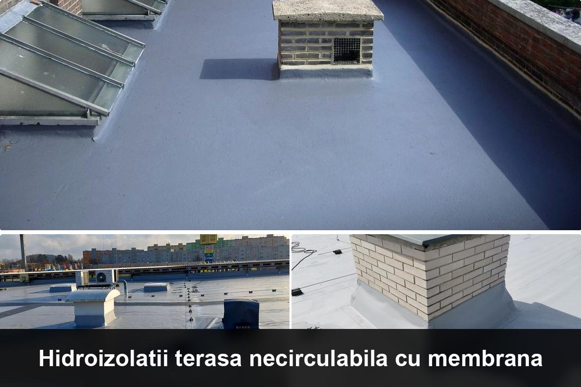 detaliu hidroizolatie terasa cu membrana bituminoasa