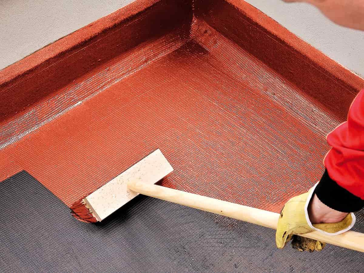 hidroizolatie terasa cu membrana bituminoasa aplicata pe acoperis plat